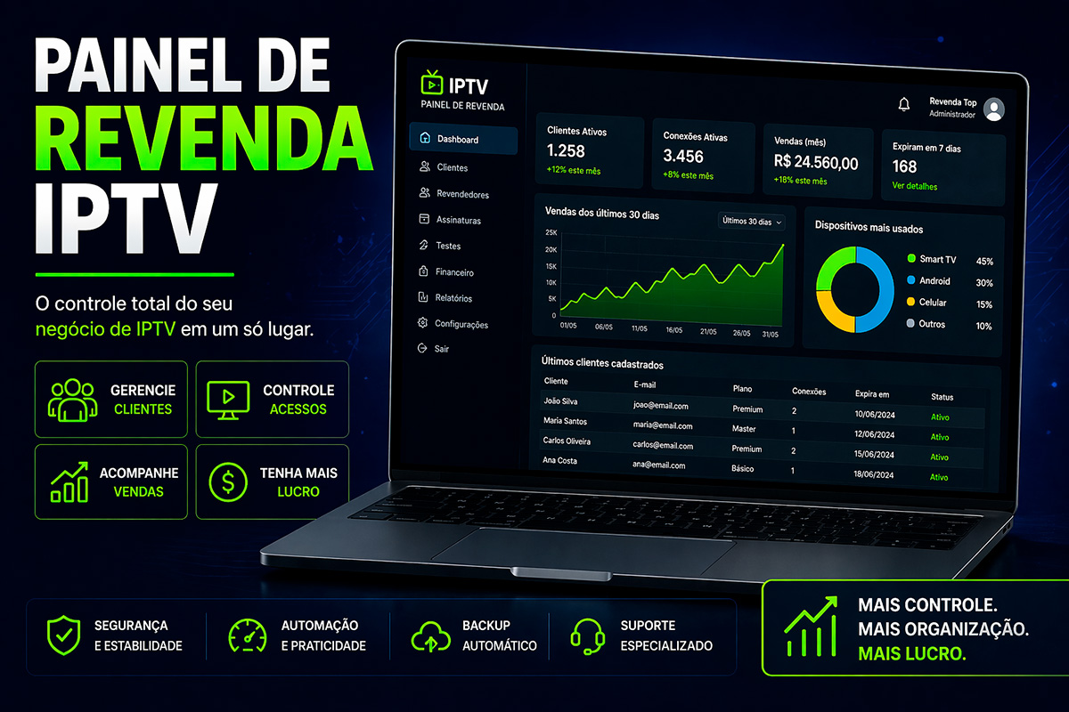 Painel de Revenda IPTV